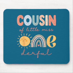 Of First Cousin Little Miss Onederful Birthday Mouse Mat
