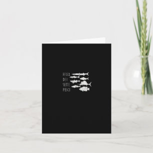 Of Fishes Italy T- Christmas Eve Seven 7 Fish Tee  Card