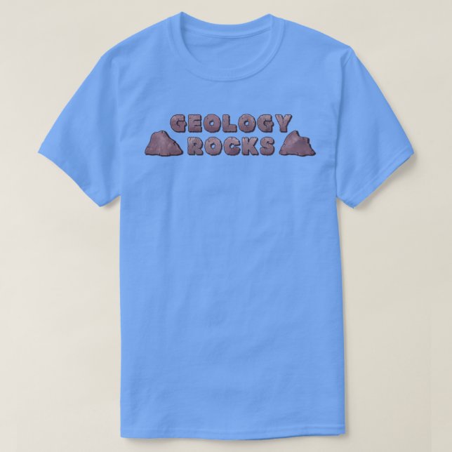 of GEOLOGY ROCKS sticker design T-Shirt (Design Front)