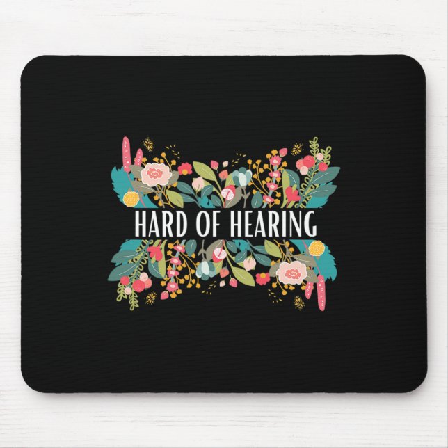 Of Hearing Alert And Awareness Design For Deaf And Mouse Mat (Front)