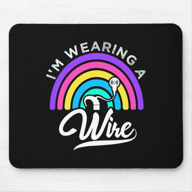 Of Hearing Asl Fun Hearing Impaired Deaf Awareness Mouse Mat (Front)