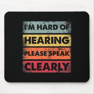 Of Hearing Deaf Hearing Impaired Asl Sign Language Mouse Mat