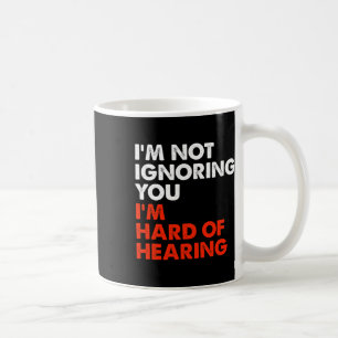 Of Hearing Fun Asl Sign Language Deaf Awareness Qu Coffee Mug