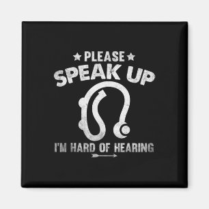 Of Hearing Vintage Hearing Impaired Please Speak U Magnet