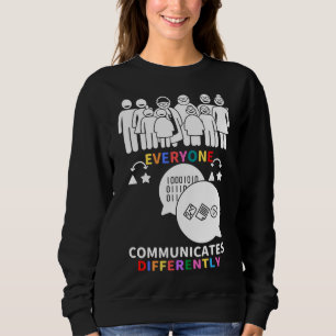 Of In April We Wear Red Instead Autism People Acce Sweatshirt