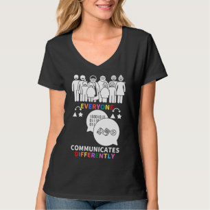 Of In April We Wear Red Instead Autism People Acce T-Shirt
