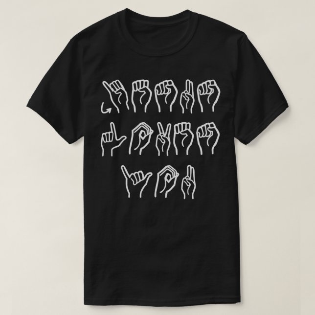 of Jesus Loves You ASL T-Shirt (Design Front)