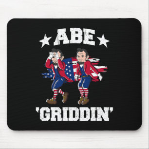 Of July Benjamin Franklin Griddy Ben Griddin Mouse Mat