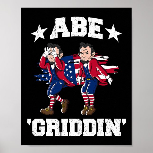 Of July Benjamin Franklin Griddy Ben Griddin  Poster (Front)