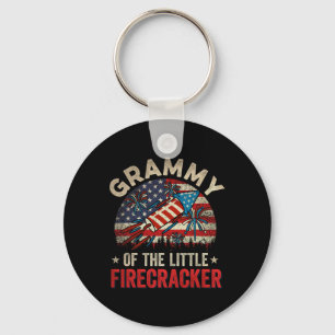 Of July Birthday Grammy Of The Little Firecracker Key Ring