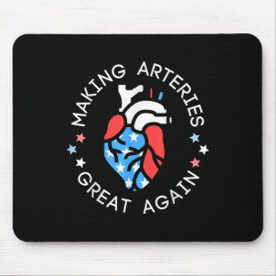 Of July Cardiac Nurse Making Arteries Great Again Mouse Mat