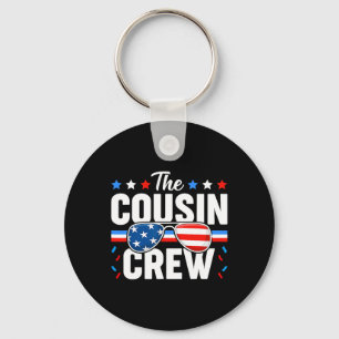 Of July Cousin Crew Patriotic American Family Matc Key Ring