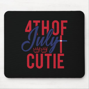 Of July Cutie Patriotic America Independence Day Mouse Mat