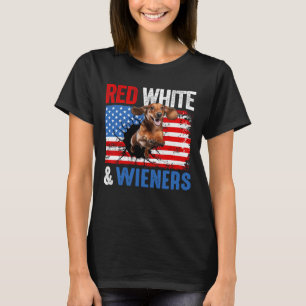 Of July Dachshund Dog Shirt Red White And Wieners 