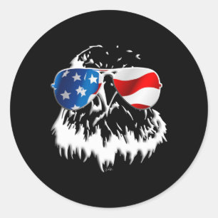Of July Eagle Day Independence Classic Round Sticker