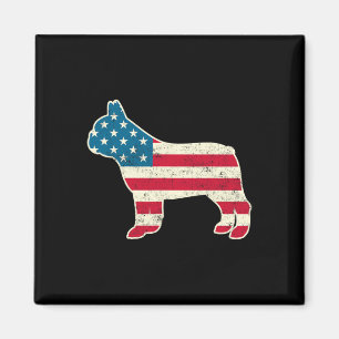 Of July French Bulldog American Flag Usa Magnet