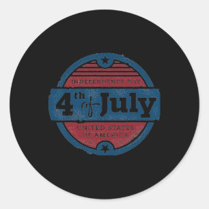 Of July Independence Day Usa United States Of Amer Classic Round Sticker