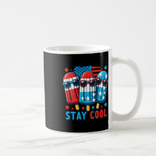 Of July Patriotic American Flag Ice Pop Popsicle B Coffee Mug