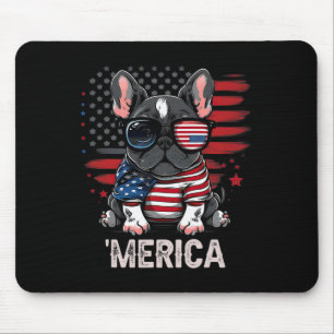 Of July Patriotic Frenchie Dog Merica Mouse Mat