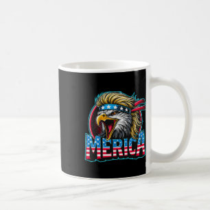 Of July Patriotic Funny Eagle July 4th Usa Merica  Coffee Mug