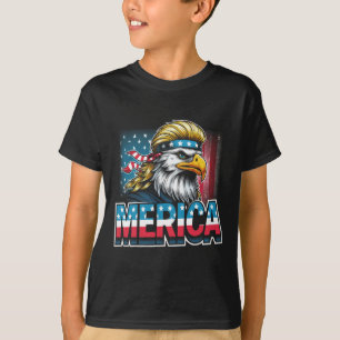 Of July Patriotic Funny Eagle July 4th Usa Merica T-Shirt