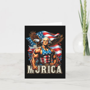 Of July Patriotic Funny George Washington July 4th Card
