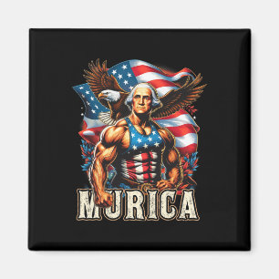 Of July Patriotic Funny George Washington July 4th Magnet