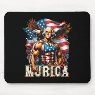 Of July Patriotic Funny George Washington July 4th Mouse Mat