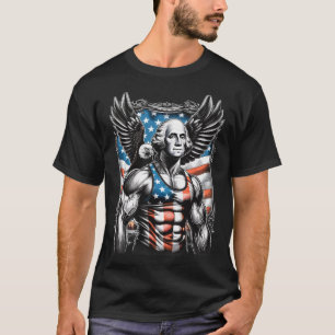 Of July Patriotic Funny George Washington July 4th T-Shirt