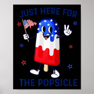 Of July Popsicle Usa American Flag Patriotic Boys Poster