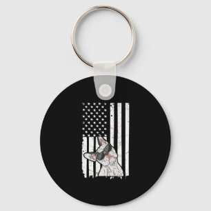 Of July Quote For A Patriotic Frenchie Owner  Key Ring