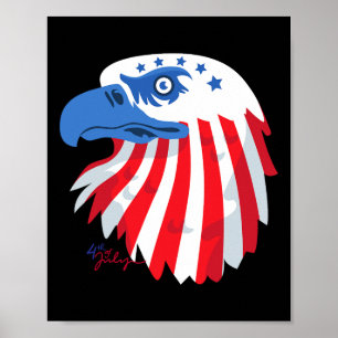 Of July S - Patriotic Shirts - American Flag Eagle Poster