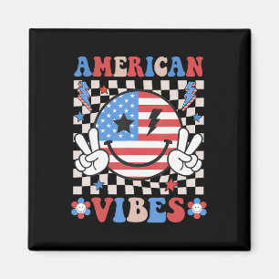 Of July Shirt Womens Men Kids American Vibes Patri Magnet