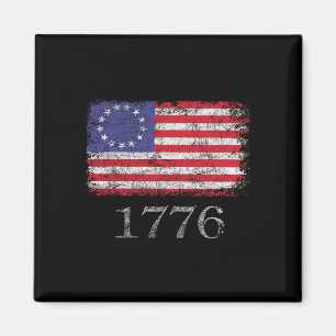 Of July T Shirt American Flag Betsy Ross 1776 Men Magnet