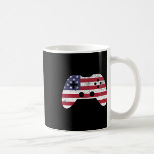 Of July T Shirt Video Game Gamer Kids Boys Men Usa Coffee Mug