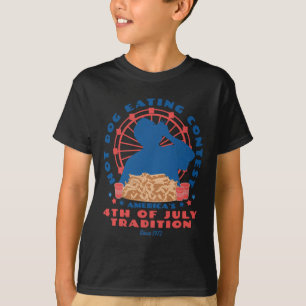 Of July Tradition Hot Dog Eating Contest Funny Hot T-Shirt