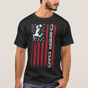 Of July Us Flag Cheer Dad Shirt For Father's Cheer