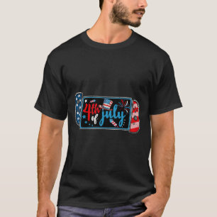 Of July Video Game American Gamer Kids Boys Men Us T-Shirt