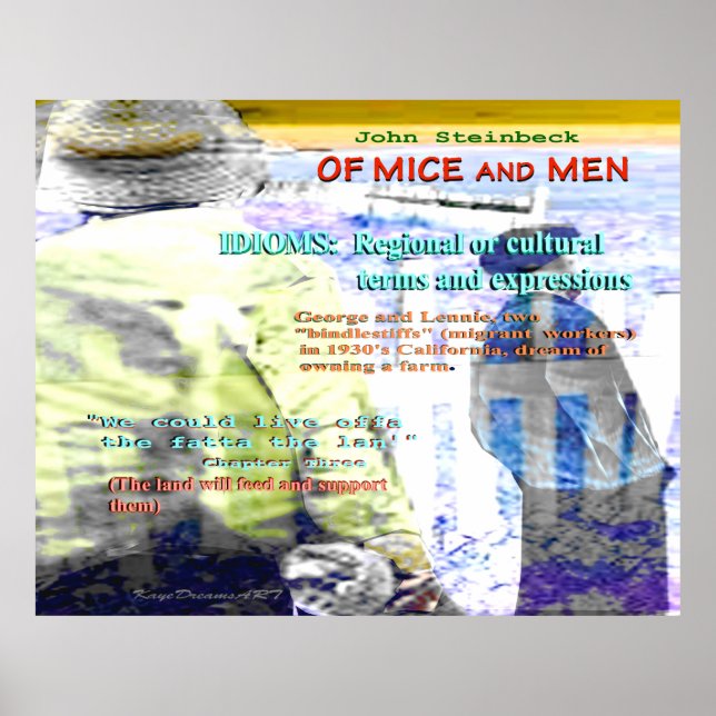 Of Mice and Men idiom Poster