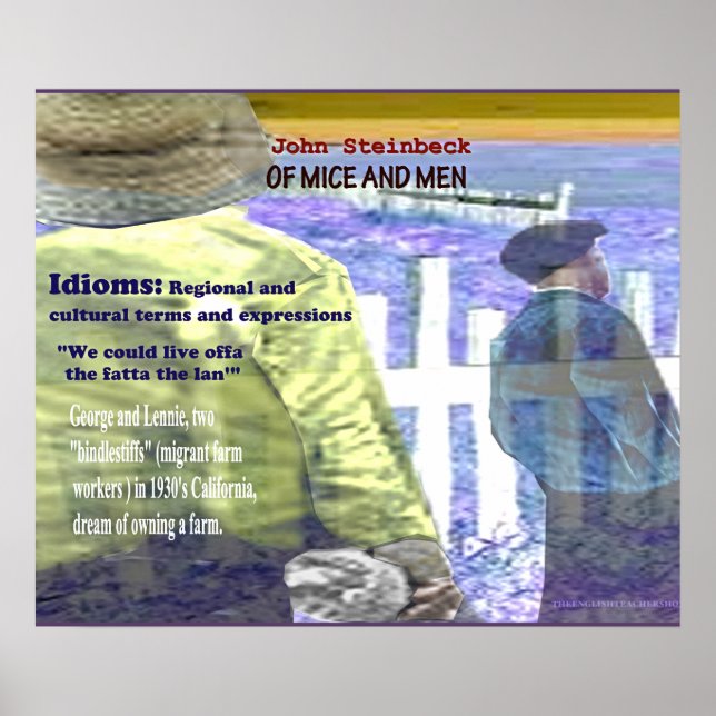 Of Mice and Men Idioms Poster (Front)