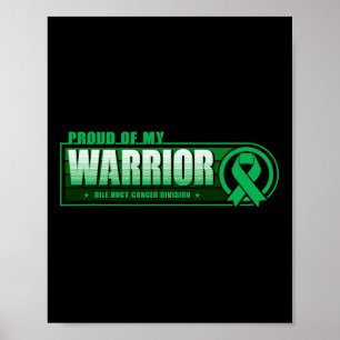 Of My Bile Duct Cancer Warrior - Matching Support Poster