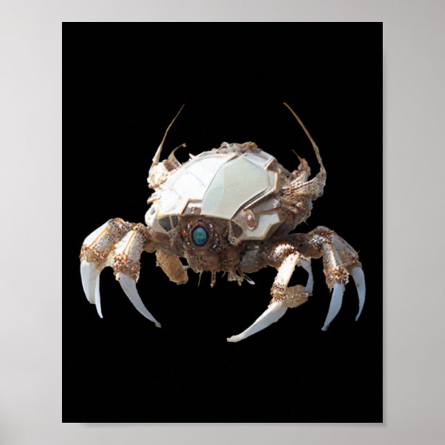 Of Of Robot Crab Sticker  Poster (Front)