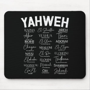 Of On Hebrew Names God Hebrew Jesus Mouse Mat