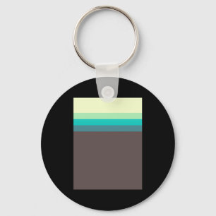 Of Pretty Stripes Pretty Greens T Shirt Key Ring