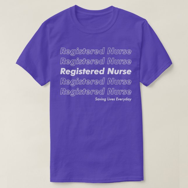 of Registered Nurse T-Shirt (Design Front)
