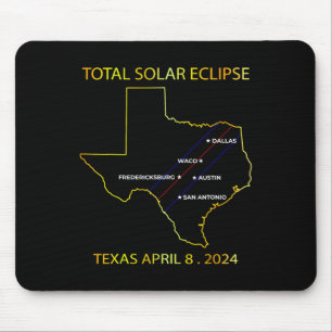 Of Solar Eclipse 2024 Interactive Map Texas Eclips Mouse Mat