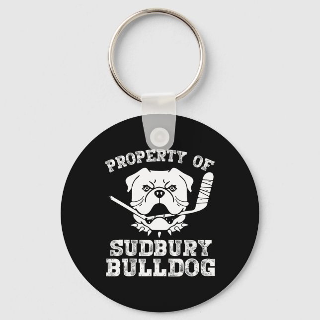 Of Sudbury Bulldog Fun  Key Ring (Front)