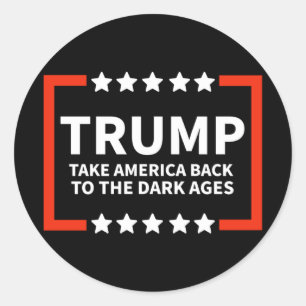 Of Take America Back Chiffon Top Classic Round Sticker