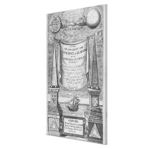 'Of the advancement and proficience of learning' Canvas Print