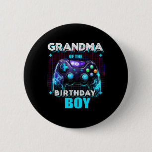 Of The Birthday Boy Matching Family Video Game Par 6 Cm Round Badge